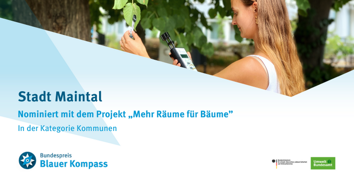 Die Grafik zeigt das nominierte Projekt der Stadt Maintal.