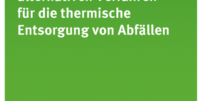 Titelseite der Publikation Texte 17/2017 Sachstand zu den alternativen Verfahren für die thermische Entsorgung von Abfällen