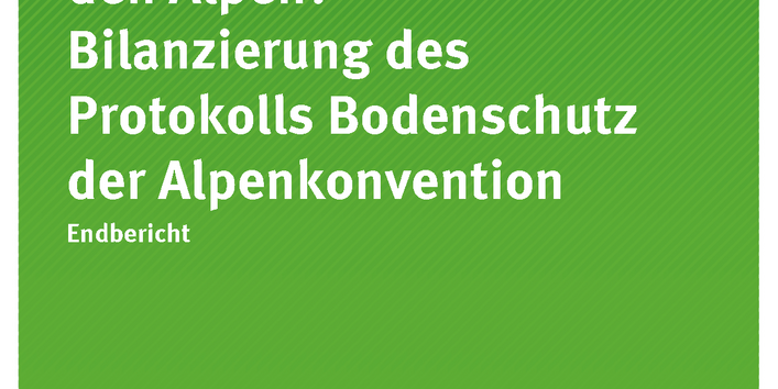 Cover der Publikation Texte 27/2017 Quo vadis Bodenschutz in den Alpen? Bilanzierung des Protokolls Bodenschutz der Alpenkonvention