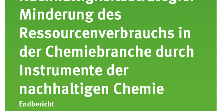 Cover der Publikation Texte 38/2017 Beiträge zur Nachhaltigkeitsstrategie: Minderung des Ressourcenverbrauchs in der Chemiebranche durch Instrumente der nachhaltigen Chemie
