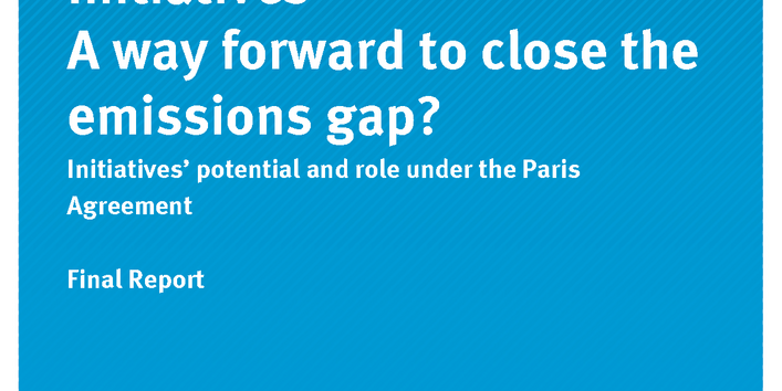 Cover of publication Climate Change 22/2017 International Climate Initiatives – A way forward to close the emissions gap? Initiatives’ potential and role under the Paris Agreement