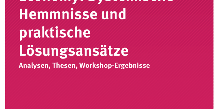 Cover der Publikation UIB 02/2017 Übergang in eine Green Economy: Systemische Hemmnisse und praktische Lösungsansätze