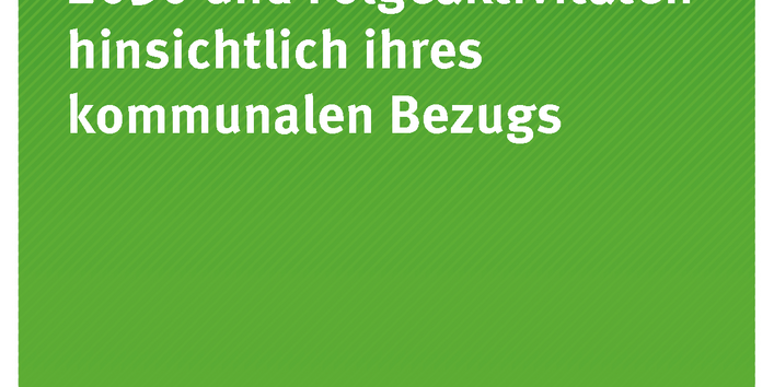 Cover der Publikation Texte 105/2017 Auswertung der Agenda 2030 und Folgeaktivitäten hinsichtlich ihres kommunalen Bezugs