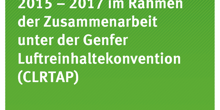 Cover der Publikation Texte 60/2018 Critical Load Daten für die Berichterstattung 2015-2017 im Rahmen der Zusammenarbeit unter der Genfer Luftreinhaltekonvention (CLRTAP)