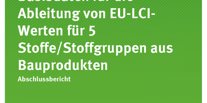 Cover der Publikation Texte 90/2018 Toxikologische Basisdaten für die Ableitung von EU-LCI-Werten für 5 Stoffe/Stoffgruppen aus Bauprodukten