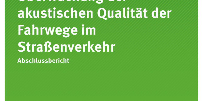 Cover Texte 101/2018 Technische Aspekte der Überwachung der akustischen Qualität der Fahrwege im Straßenverkehr
