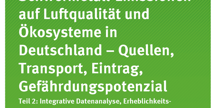 Cover der Publikation Texte 107/2018 Auswirkungen der Schwermetall-Emissionen auf Luftqualität und Ökosysteme in Deutschland - Quellen, Transport, Eintrag, Gefährdungspotenzial