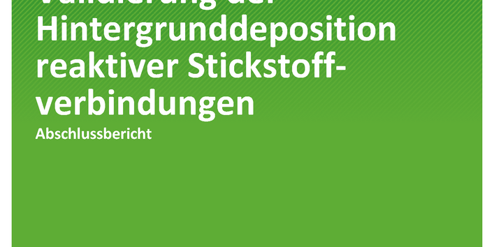 Cover der Publikation TEXTE 40/2020 FORESTFLUX – Standörtliche Validierung der Hintergrunddeposition reaktiver Stickstoffverbindungen