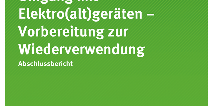 Cover der Publikation TEXTE 17/2019 Gesamtkonzept zum Umgang mit Elektro(alt)geräten – Vorbereitung zur Wiederverwendung