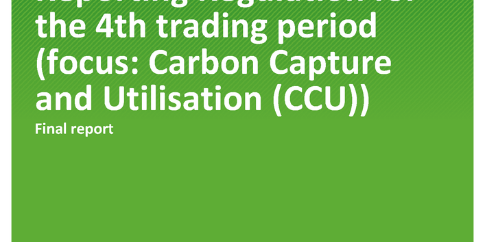 Cover of publication TEXTE 36/2019 Support for the revision of the Monitoring and Reporting Regulation for the 4th trading period (focus: Carbon Capture and Utilisation (CCU))