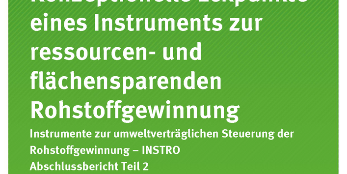 Cover der Publikation TEXTE 72/2019 Rohstoffbedarfsplanung – Konzeptionelle Eckpunkte eines Instruments zur ressourcen- und flächensparenden Rohstoffgewinnung