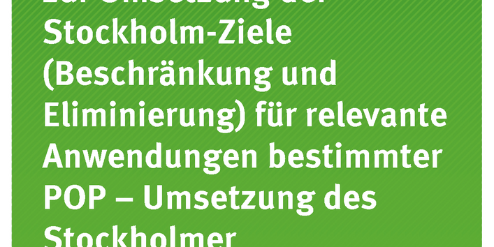 Cover der Publikation TEXTE 93/2019 POP-Implement: Beiträge zur Umsetzung der Stockholm-Ziele (Beschränkung und Eliminierung) für relevante Anwendungen bestimmter POP – Umsetzung des Stockholmer Übereinkommens in Deutschland