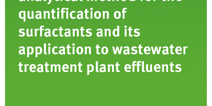 Cover der Publikation TEXTE 108/2019 Development of an analytical method for the quantification of surfactants and its application to wastewater treatment plant effluents