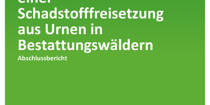 Cover der Publikation TEXTE 142/2019 Evaluierung von Ausmaß und Ursachen einer Schadstofffreisetzung aus Urnen in Bestattungswäldern