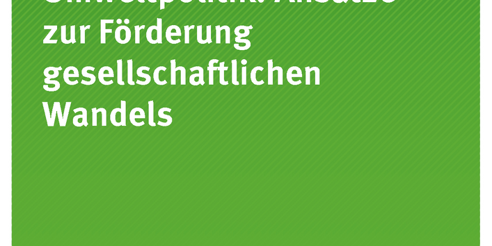 Cover der Publikation TEXTE 07/2020 Transformative Umweltpolitik: Ansätze zur Förderung gesellschaftlichen Wandels
