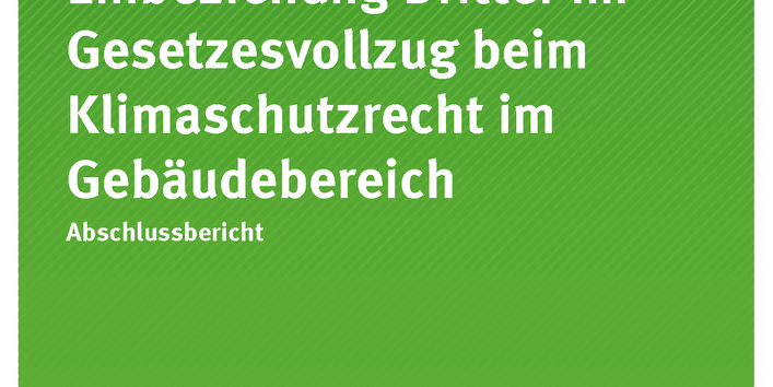 Cover der Publikation TEXTE 37/2020 Vollzugskonzepte und Einbeziehung Dritter im Gesetzesvollzug beim Klimaschutzrecht im Gebäudebereich