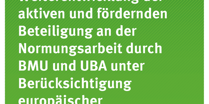 Cover der Publikation TEXTE 60/2020 Analyse und Weiterentwicklung der aktiven und fördernden Beteiligung an der Normungsarbeit durch BMU und UBA unter Berücksichtigung europäischer Entwicklungen