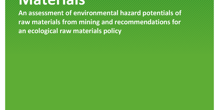 Cover of publication TEXTE 80/2020 Environmental Criticality of Raw Materials