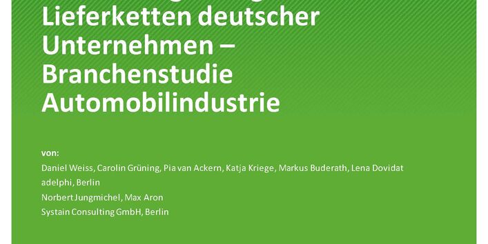 Cover der Publikation TEXTE 56/2022 Umweltrisiken und -auswirkungen in globalen Lieferketten deutscher Unternehmen