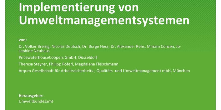 Cover der Publikation TEXTE 57/2022 Optionen für eine flächendeckende Implementierung von Umweltmanagementsystemen