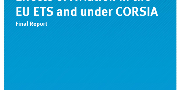 Cover der Publikation CLIMATE CHANGE 20/2020Integration of Non-CO2 Effects of Aviation in the EU ETS and under CORSIA