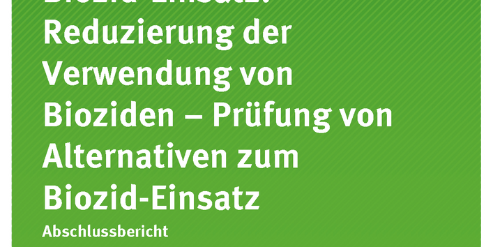 Cover der Publikation TEXTE 142/2020 Alternativen zum Biozid-Einsatz: Reduzierung der Verwendung von Bioziden – Prüfung von Alternativen zum Biozid-Einsatz