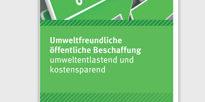 Cover zum Flyer: Umweltfreundliche öffentliche Beschaffung