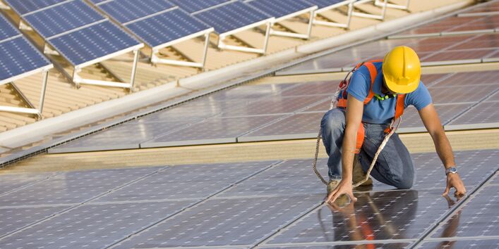 Installation of a Photovoltaic system on a roof