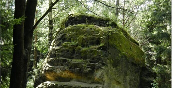 Foto einer typischen Felsformation der Region