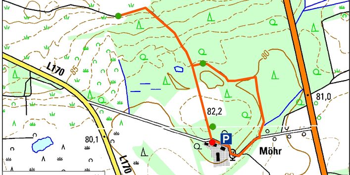 Kartendarstellung des Uhlenstiegs