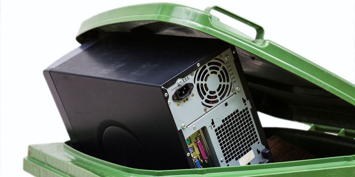 Bild einer Sammeltonne für Elektroabfälle