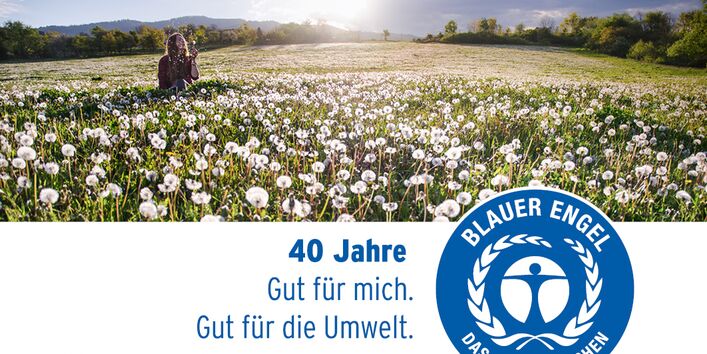 Cover des Magazins "40 Jahre Blauer Engel"