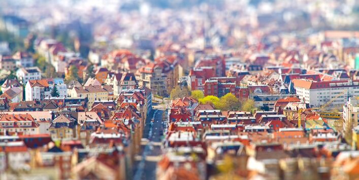 Aerial view of a city