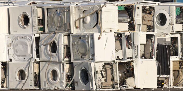 Alte Waschmaschinen