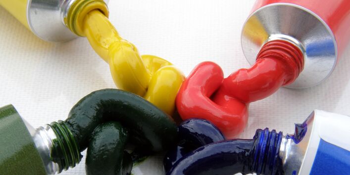 Topfkonservierungsmittel in vier unterschiedlichen Farben