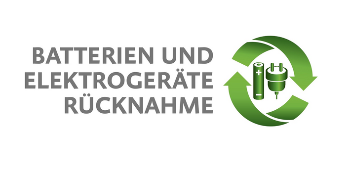 einheitliches Sammelstellenlogo für Batterien und Elektroaltgeräte