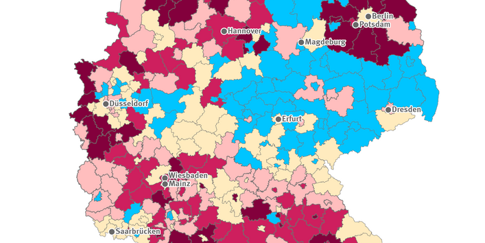 Gesamtwanderungssaldo 2000 je 1.000 Personen