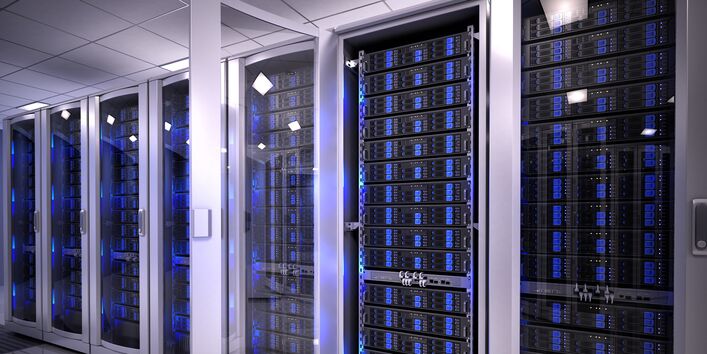 Server im Rechenzentrum.