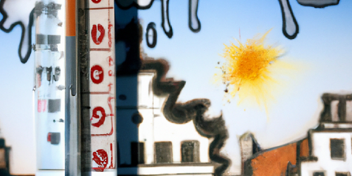 Eine graphische Darstellung eines Thermometers