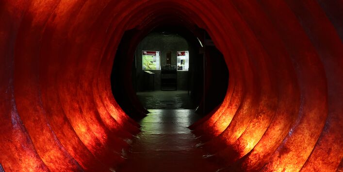  Dauerausstellung "unter.Welten", Blick in den Ausstellungsraum