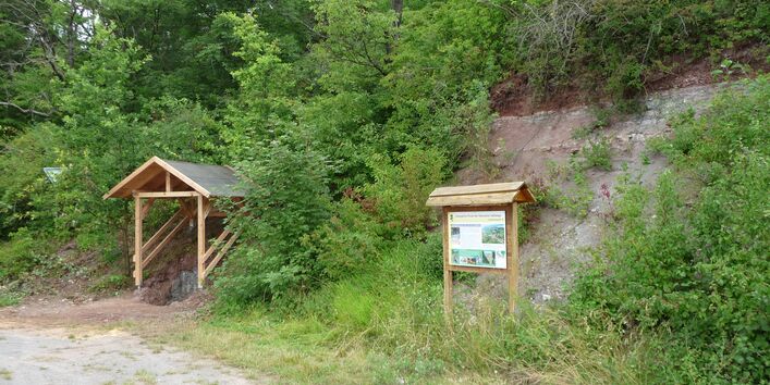  Die überdachte Bodenstation an der Station Zeil am Main