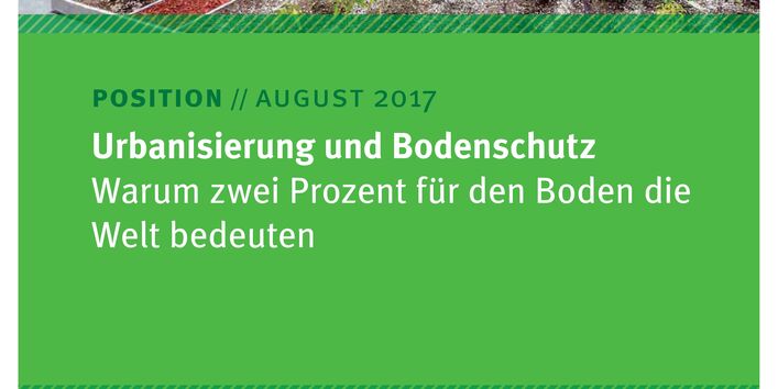 Bepflanztes Beet auf einem Wohnhausdach