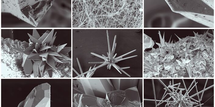 Nanomaterialien unter Elektronenmikroskop