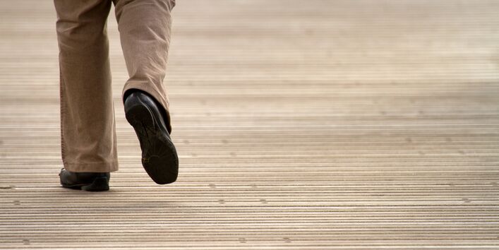 back legs on a street