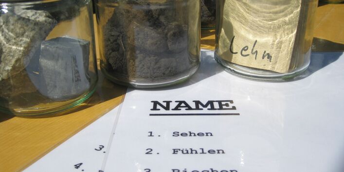 Photo of soils in a glas.