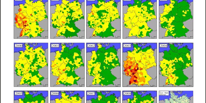 Historische Karten: Ozonüberschreitungen_von_180_µg_pro_m3_1990-2008