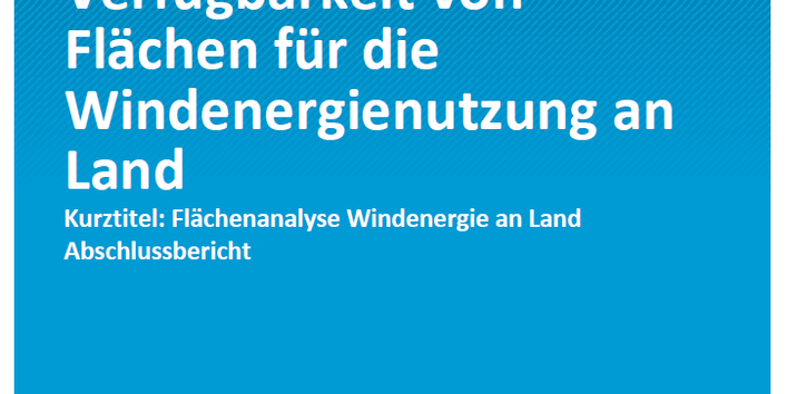 Titelseite des Climate Change-Bandes 38/2019 "Flächenanalyse Windenergie an Land" des Umweltbundesamtes