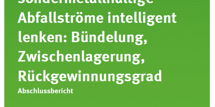 Grüne Titelseite TEXTE-Band 178/2020 "ILESA - Edel- und sondermetallhaltige Abfallströme intelligent lenken: Bündelung, Zwischenlagerung, Rückgewinnungsgrad"  des Umweltbundesamtes