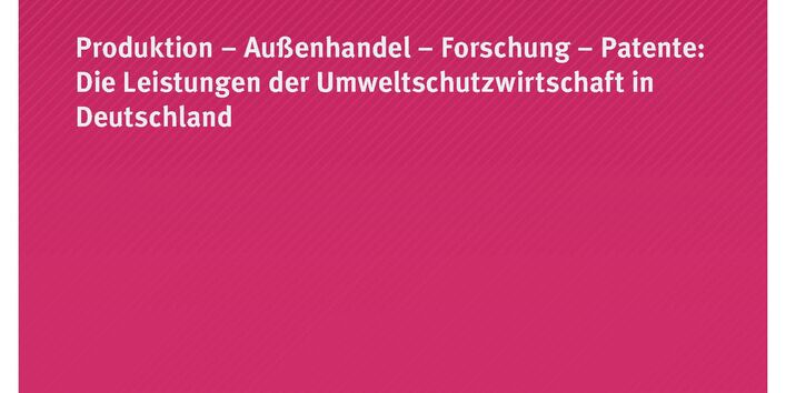 Cover der Publikation Umwelt, Innovation, Beschäftigung 1/2014 "Wirtschaftsfaktor Umweltschutz" mit den Logos des Umweltbundesamtes und des Bundesumweltministeriums