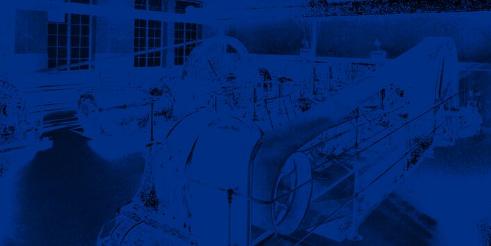 Maschinenraum der Müllverbrennungsanlage